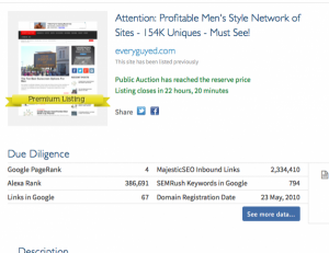 Alpha Brand Media Sale Of EveryGuyed Network Final Auction Day